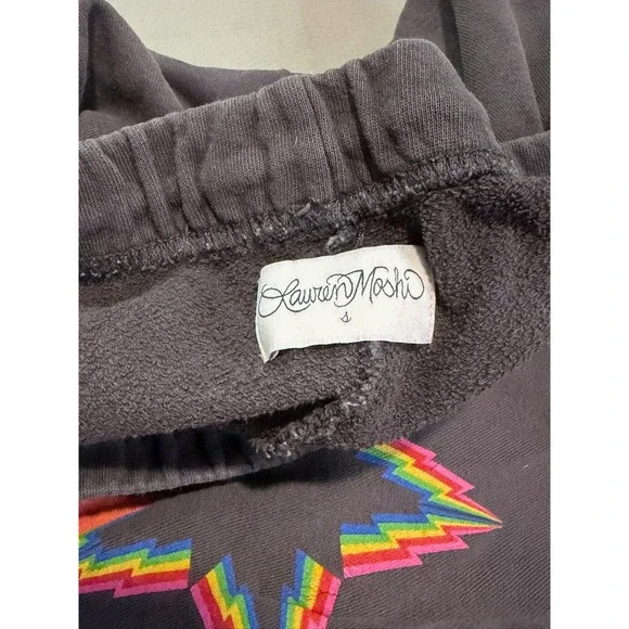 Lauren Moshi Y2K Grunge Sweatpant Women Gray Jogger Thunder Active Preppy-S-5115 - Picture 5 of 11